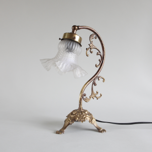 art nouveau tafellamp table desk lamp messing gold brass