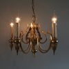 Italian design chandelier gold plated