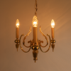 Sciolari chandelier gold plated 3 arms 1960 italy italian golden design lamp