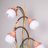 grote brocante wandlamp met bloemen