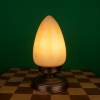 Marble glass cone table lamp art deco