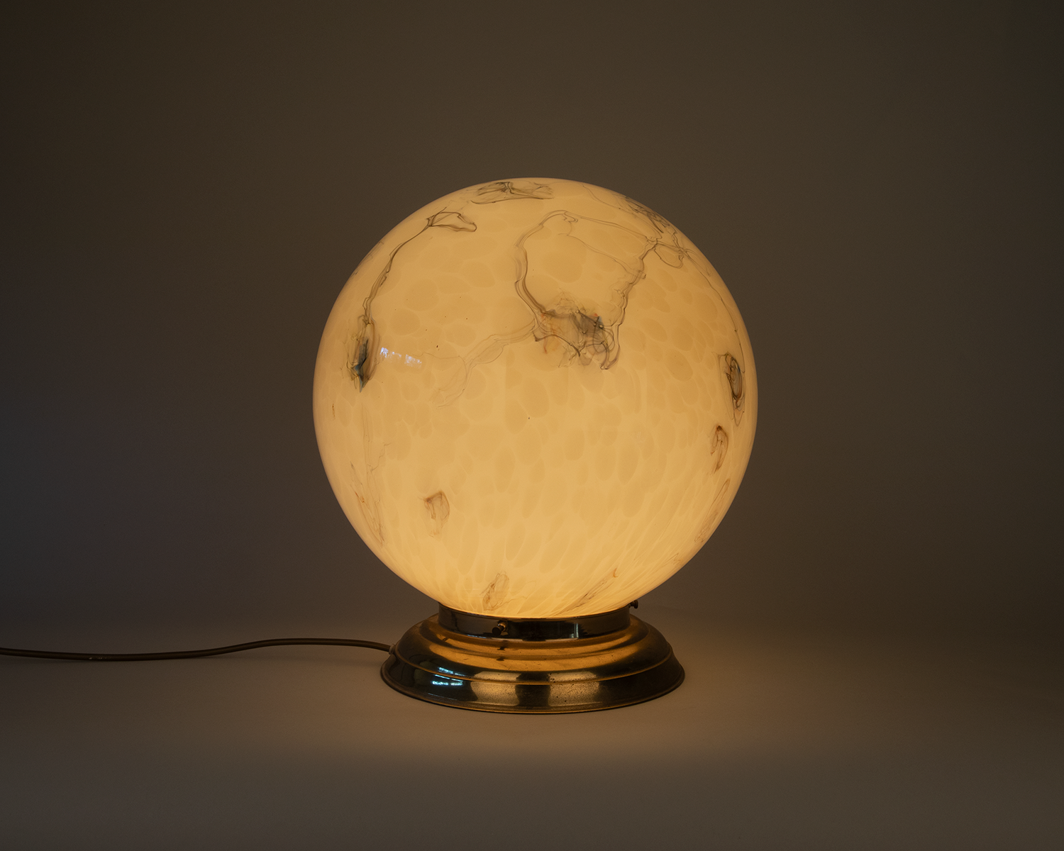 art deco globe table lamp