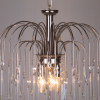 Chrome with clear Murano glass teardrop chandelier Massive Paolo Venini