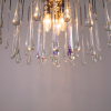 Chrome with clear Murano glass teardrop chandelier Massive Paolo Venini
