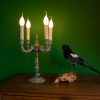 Antique candelabra lamp and magpie antiques brocante