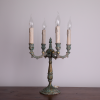Antique four branch candelabra lamp french antiques brocante patina