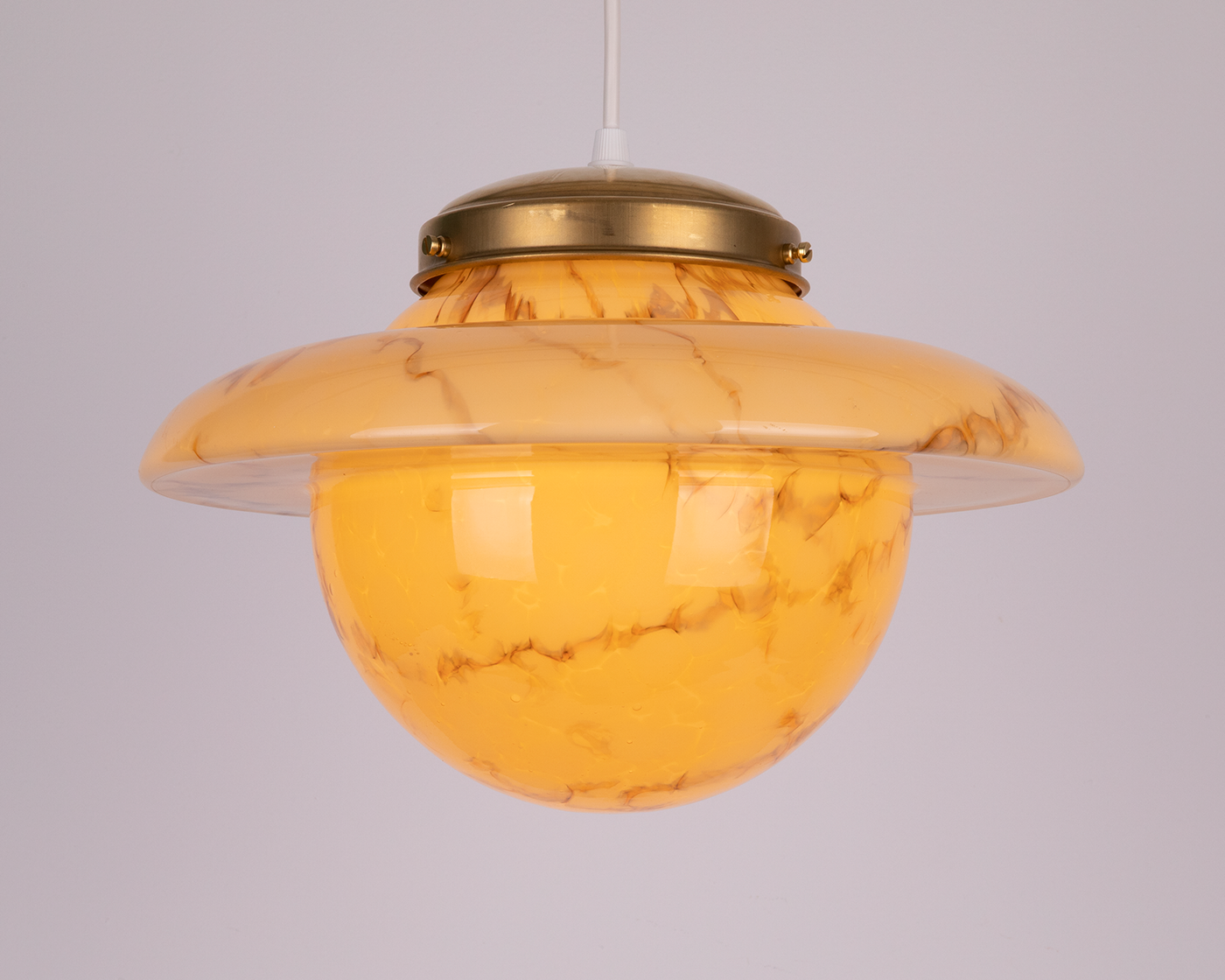 art deco glass pendant light